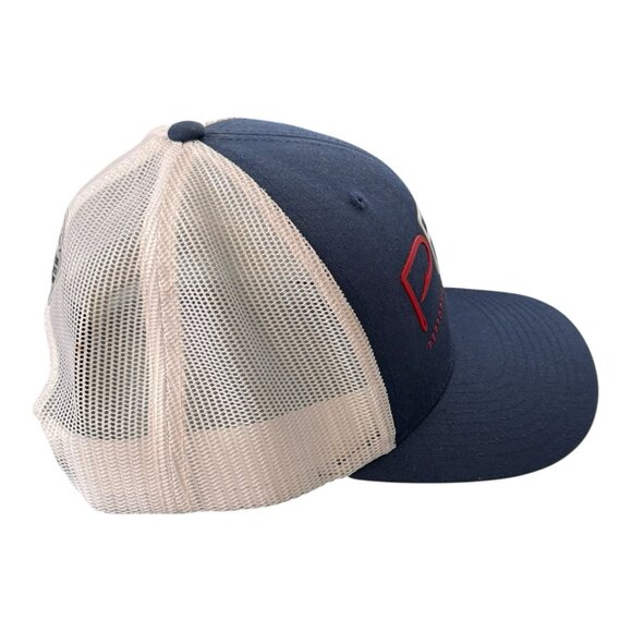 Columbia PFG Mesh Back Snapback Cap~Blue White Red Hat Outdoor Fishing ~ L14 44 - Picture 5 of 6